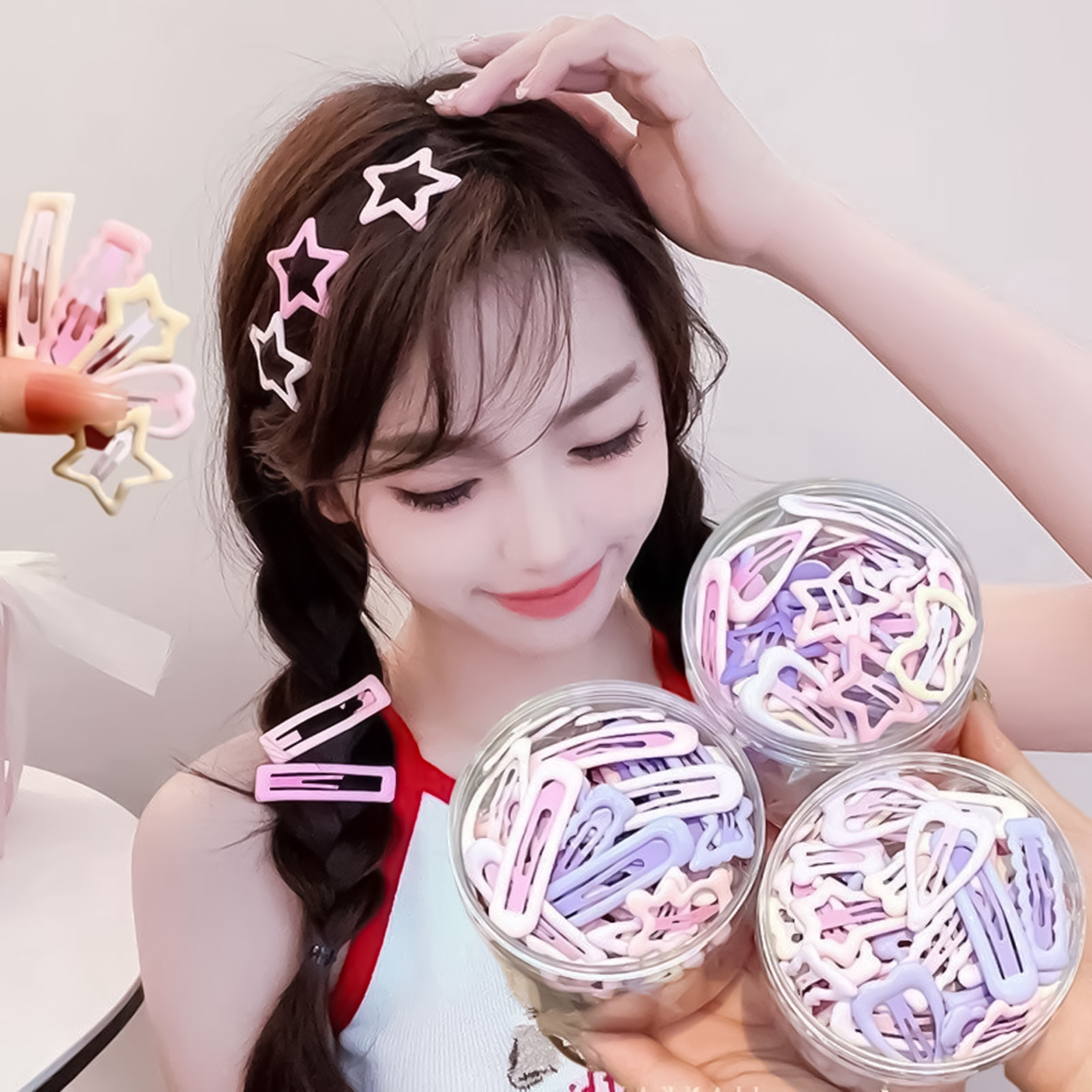 The Korean Lifestyle - Набор из 3 заколок для волос